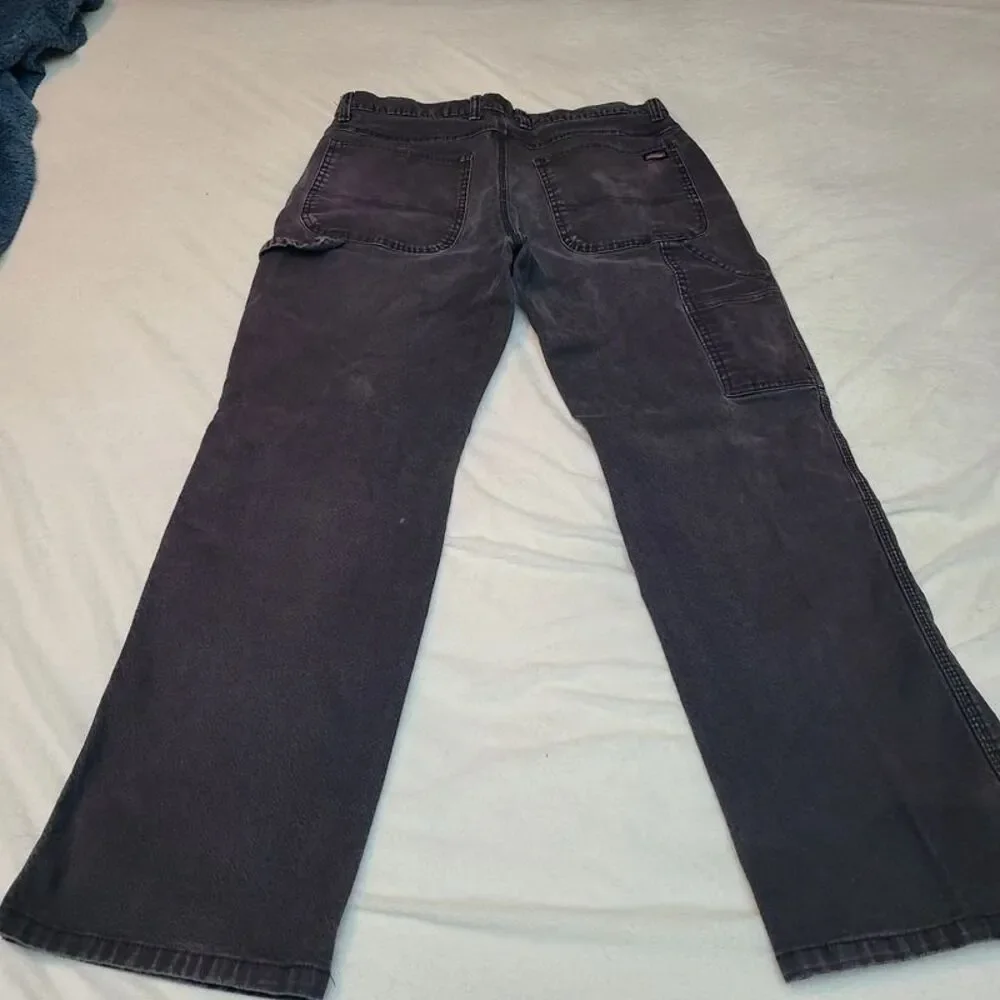 Dickies Men’s Faded Black Utility Work Pants – 34x30